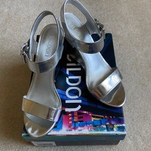 Gorgeous Tildon Silver Wedge Sandals